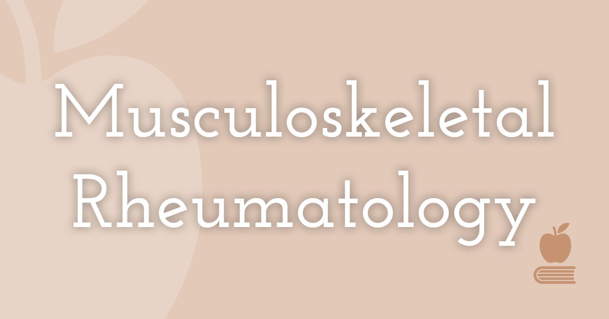 4. MSK/Rheumatology