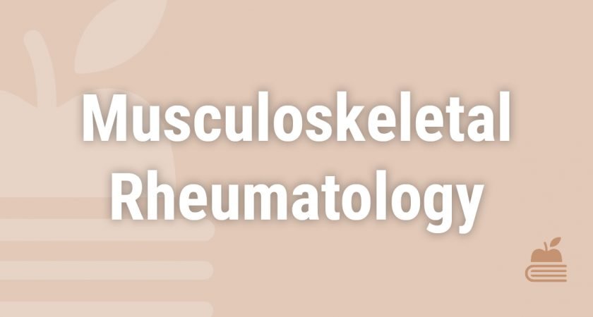 4. MSK/Rheumatology
